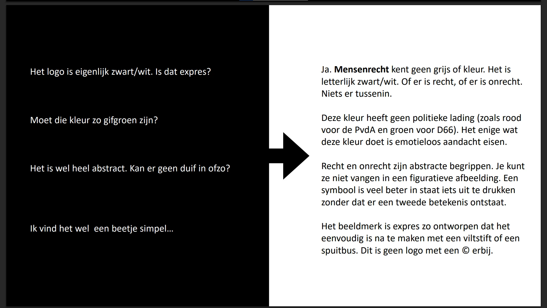 Zwart-witte FAQ-uitwerking voor pmA